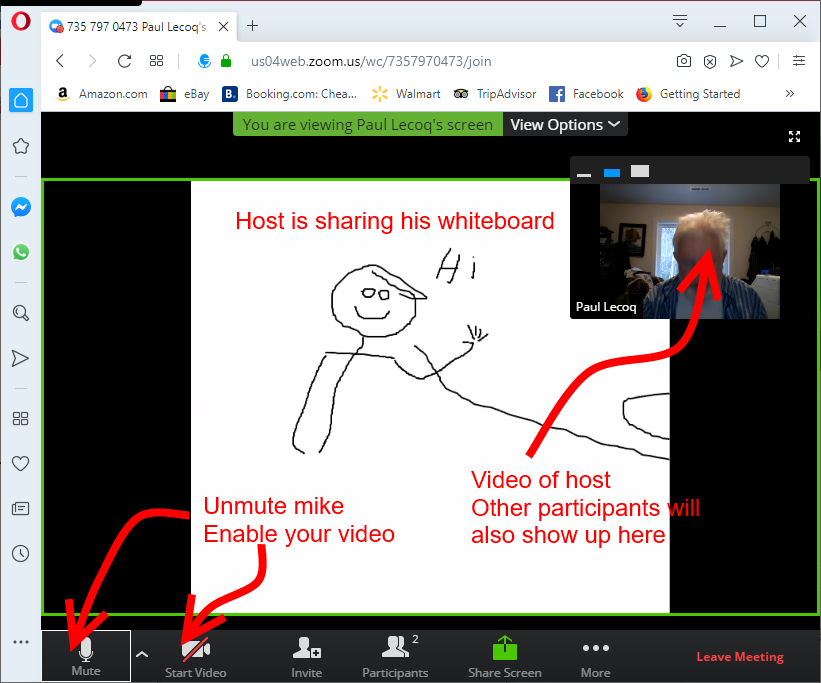 A meeting in progress
